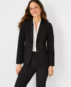 The Long Two-Button Blazer In Seasonless Stretch
