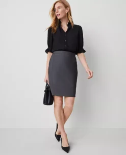 The Pencil Skirt In Bi-Stretch