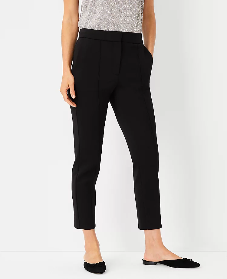 The Pintucked Eva Ankle Pant In Double Knit 1 The Pintucked Eva Ankle Pant In Double Knit