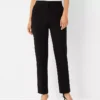 The Pintucked Sophia Straight Leg Pant In Double Knit
