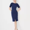 The Seamed Sheath Dress In Double Knit