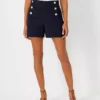 The Side Zip Sailor Short In Texture