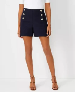 The Side Zip Sailor Short In Texture