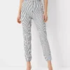 The Audrey Crop Pant In Plaid Stretch Cotton