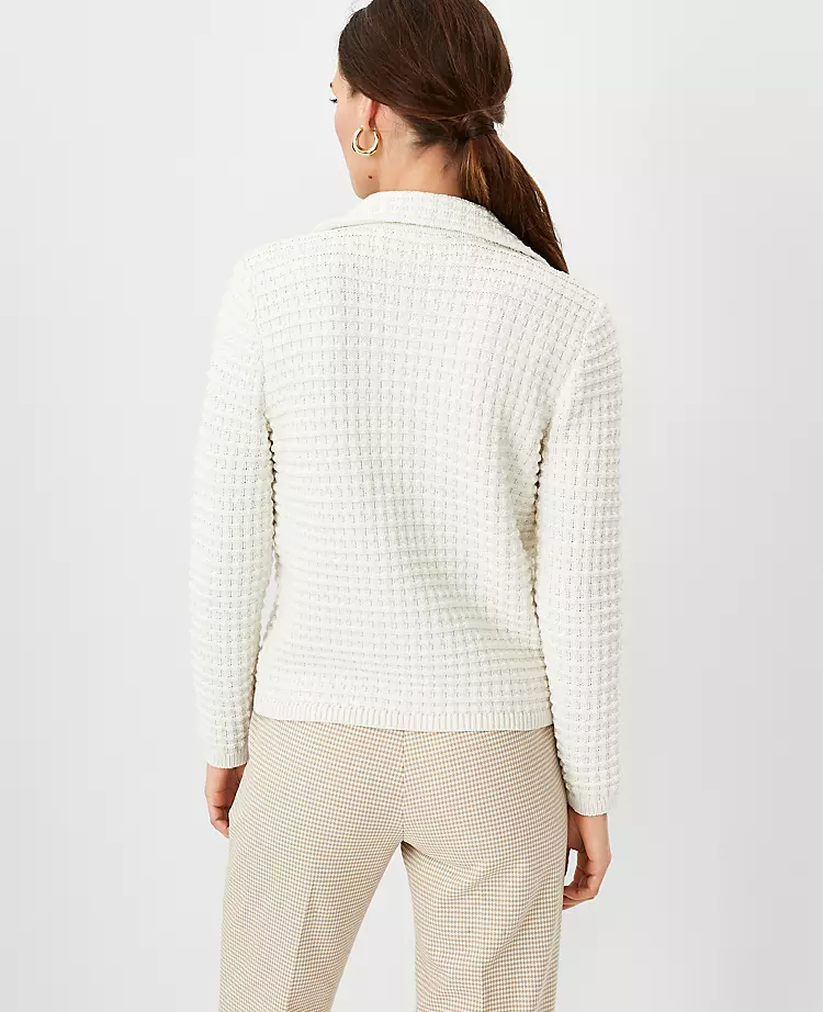 Textured Sweater Jacket - Image 2