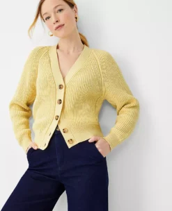 Ribbed Wedge V-Neck Cardigan 5 Ribbed Wedge V-Neck Cardigan -Outlet Modern Muse Closet Store 603550 3164 ALT2