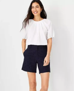 The Metro Short In Eyelet