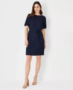 Floral Clip Shift Dress