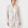 The One Button Blazer In Stretch Cotton