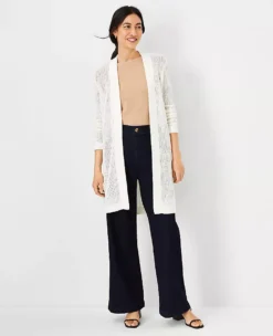 Mesh Stitch Open Front Cardigan -Outlet Modern Muse Closet Store 604718 9192 ALT2