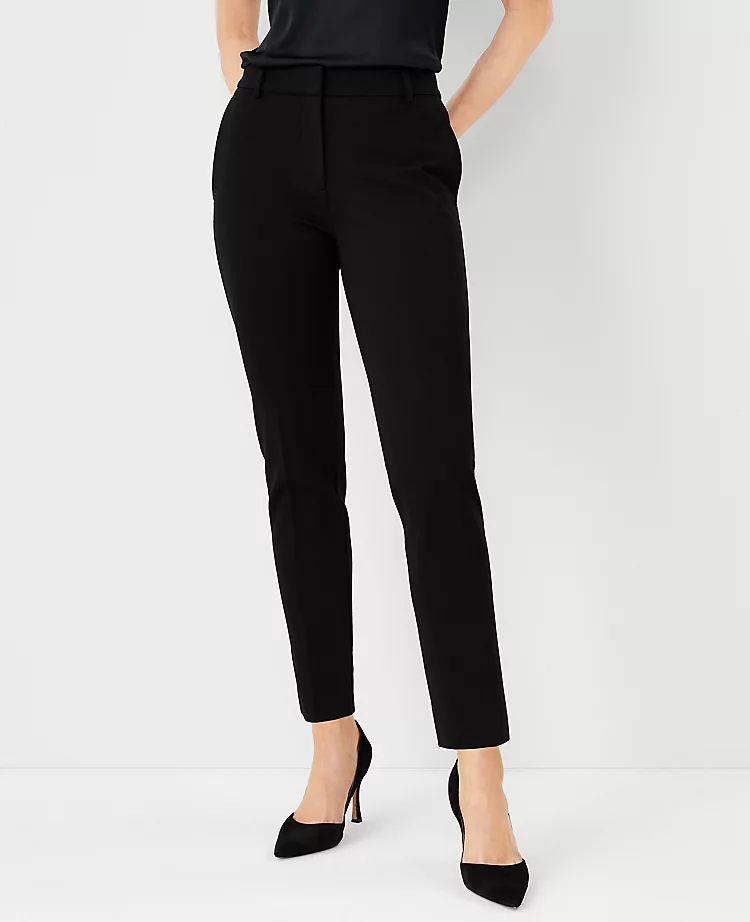 The Eva Ankle Pant In Knit Twill