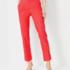 The High Rise Eva Ankle Pant In Linen Blend