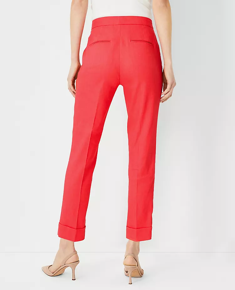 The High Rise Eva Ankle Pant In Linen Blend - Image 2