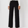 The Side Zip Wide Leg Pant In Knit