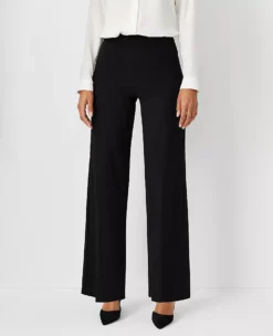 The Side Zip Wide Leg Pant In Knit