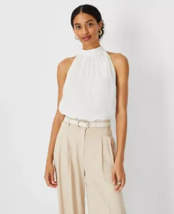 Pleated Halter Top