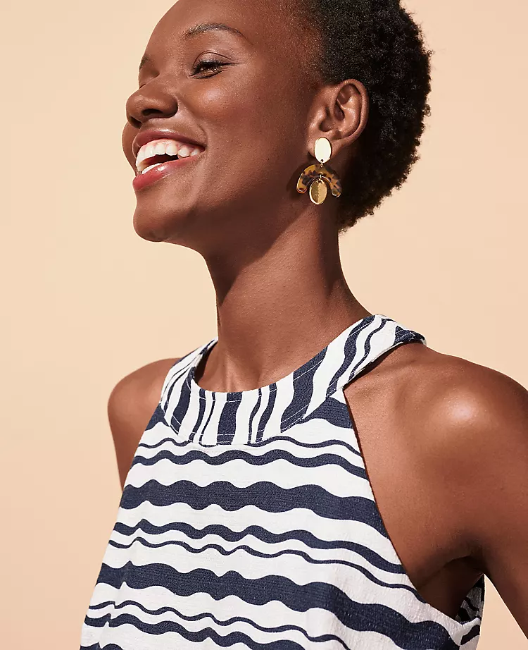 Wave Button Back Halter Top 4 Wave Button Back Halter Top - Image 4