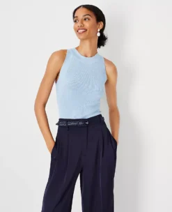 Shimmer Halter Shell