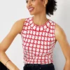 Plaid Halter Shell