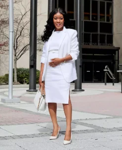 The Belted Boatneck Sheath Dress In Herringbone Linen Blend -Outlet Modern Muse Closet Store 608816 9000 MKTG1