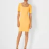 Scoop Neck Short Sleeve Sheath Dress
