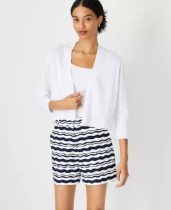 Linen Blend Dress Cardigan