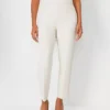 The Side Zip Eva Ankle Pant In Fluid Crepe - Curvy Fit