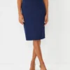 The Petite Seamed Pencil Skirt In Bi-Stretch