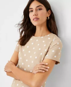 Polka Dot Tee Shift Dress -Outlet Modern Muse Closet Store 610671 8187 ALT2