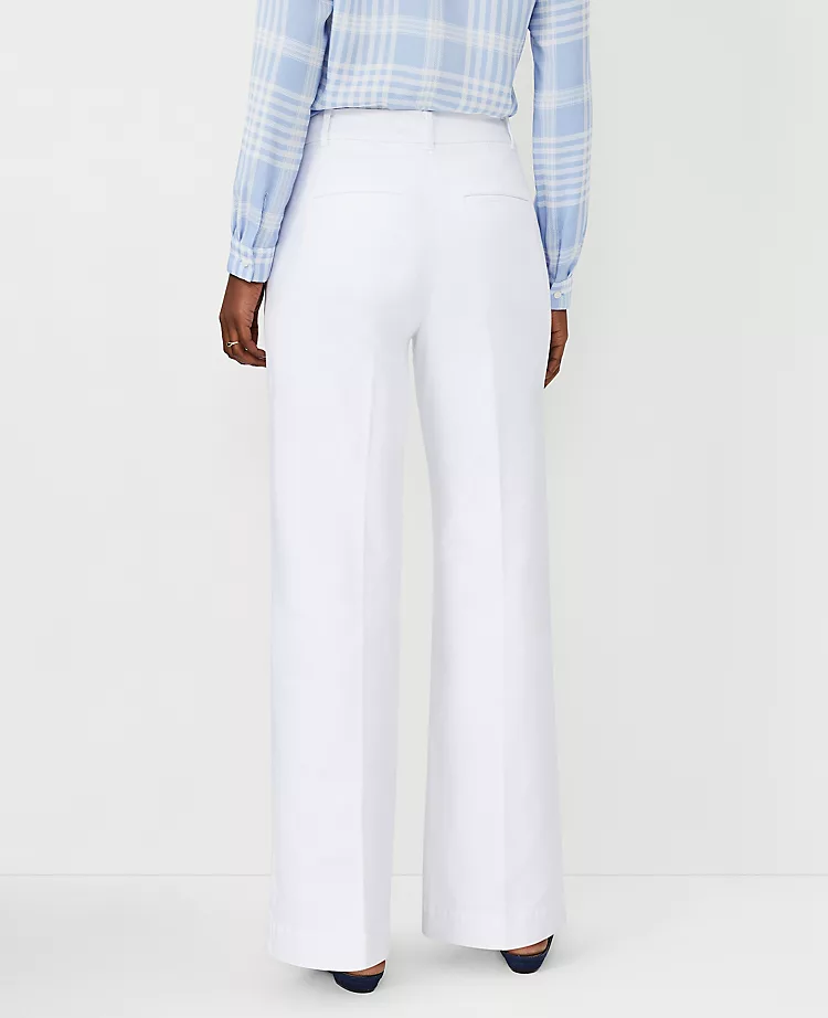 The Petite Wide Leg Pant In Cotton - Image 2