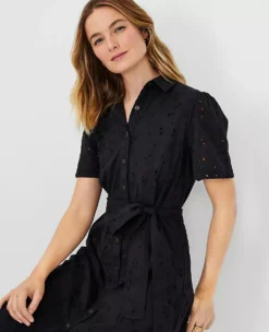 Eyelet Belted Shirtdress 6 Eyelet Belted Shirtdress -Outlet Modern Muse Closet Store 610940 2222 ALT2