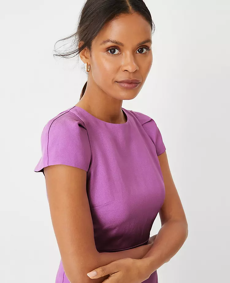 Petite Cap Sleeve Sheath Dress - Image 3