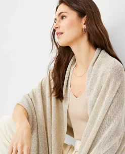 Shimmer Oversized Wrap -Outlet Modern Muse Closet Store 611501 3019 ALT2