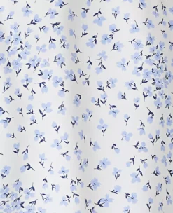 Floral Split Neck Popover -Outlet Modern Muse Closet Store 611641 9192 ALT2