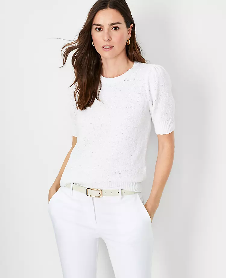 Puff Sleeve Sweater Tee 1 Puff Sleeve Sweater Tee