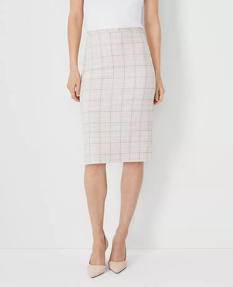 The Pencil Skirt In Plaid