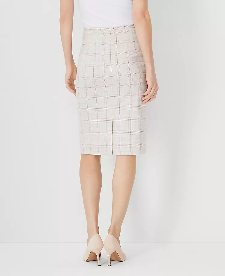 The Pencil Skirt In Plaid - Image 2