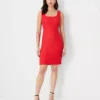 Scoop Neck Sheath Dress