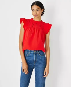 Ric Rac Yoke Mixed Media Top