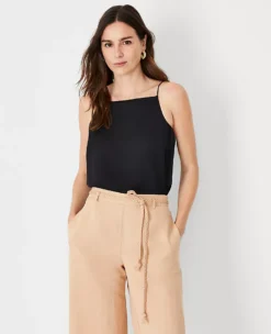 Square Neck Strappy Tank Top