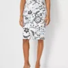 Petite Floral Pencil Skirt