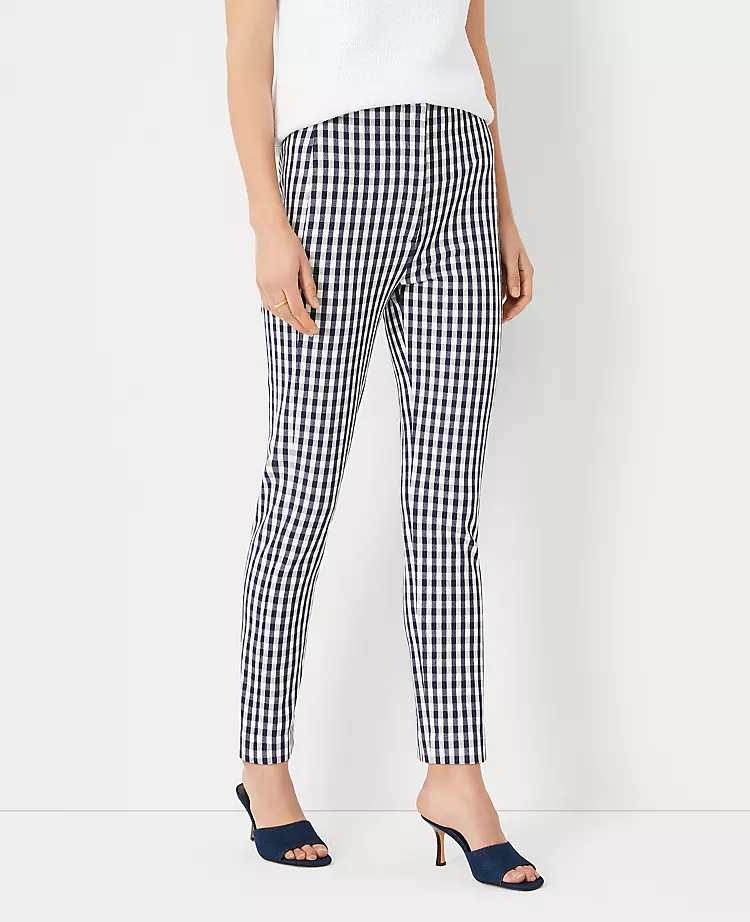 The Petite Audrey Ankle Pant In Plaid