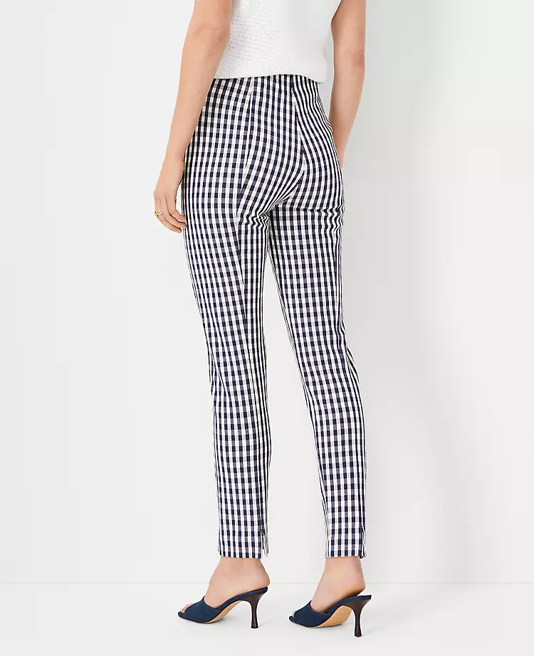 The Petite Audrey Ankle Pant In Plaid - Image 2