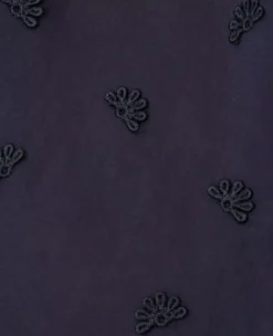 Petite Embroidered Ruffle Button Top -Outlet Modern Muse Closet Store 614772 1362 ALT3