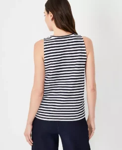 Striped Jacquard Tank Top -Outlet Modern Muse Closet Store 614791 1362 ALT1