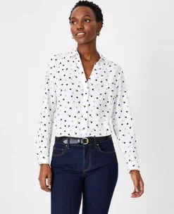 Petite Dotted Essential Shirt