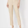The Petite Eva Ankle Pant In Linen Blend - Curvy Fit