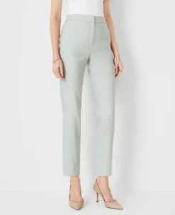 The Petite Eva Ankle Pant In Linen Blend