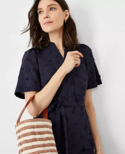 Embroidered Belted Shift Dress -Outlet Modern Muse Closet Store 615111 1362 ALT2